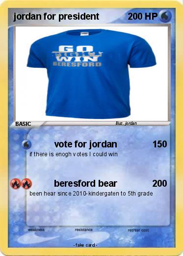 Pokemon jordan for president