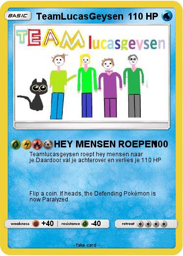 Pokemon TeamLucasGeysen