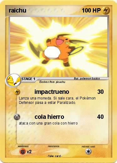 Pokemon raichu