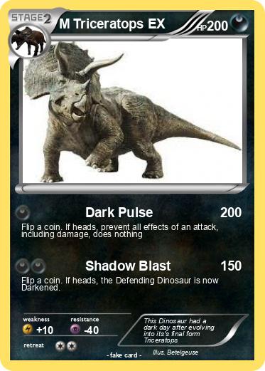 Pokemon M Triceratops EX