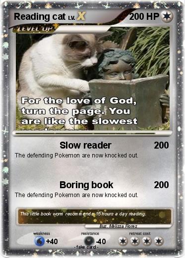 Pokemon Reading cat