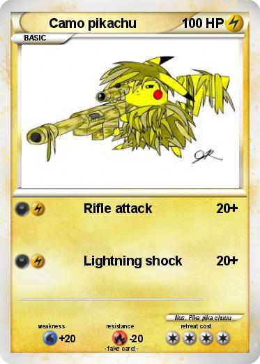 Pokemon Camo pikachu