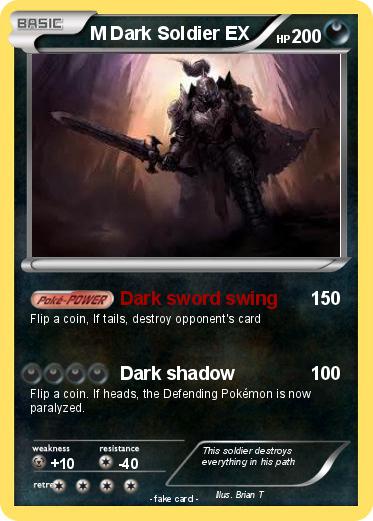 Pokemon M Dark Soldier EX Pokemon M Dark Soldier EX