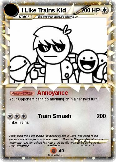 Pokemon I Like Trains Kid
