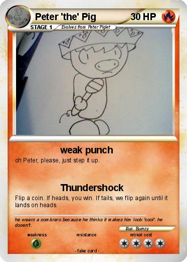 Pokemon Peter 'the' Pig