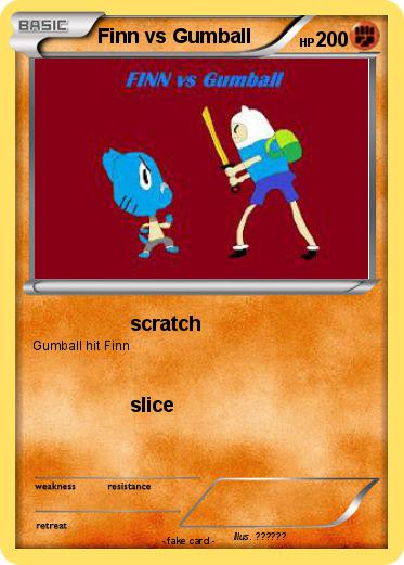 Pokemon Finn vs Gumball