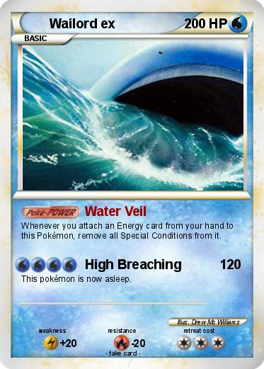 Pokemon Wailord ex
