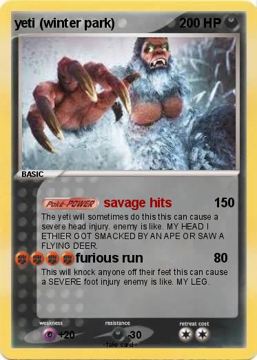 Pokemon yeti (winter park)