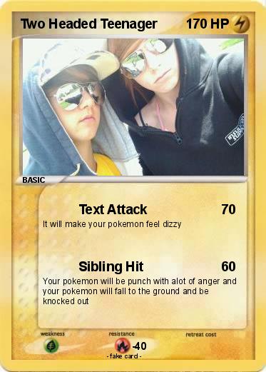 Pokemon Two Headed Teenager