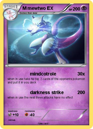 Pokemon M mewtwo EX