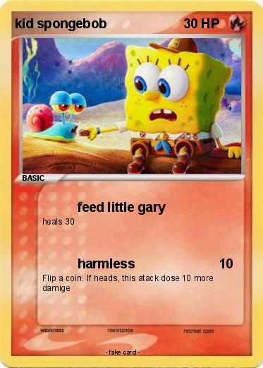 Pokemon kid spongebob