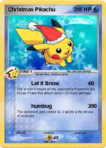 Pokemon Christmas Pikachu