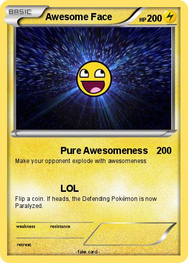 Pokemon Awesome Face