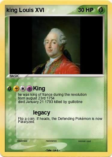 Pokemon king Louis XVI