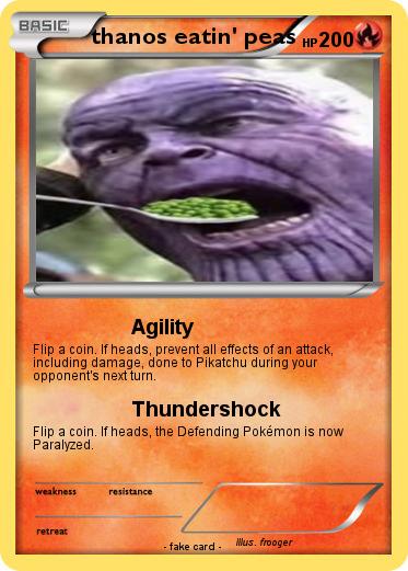 Pokemon thanos eatin' peas
