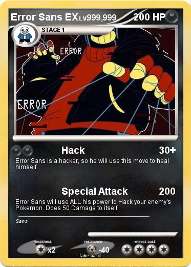 Pokemon Error Sans EX