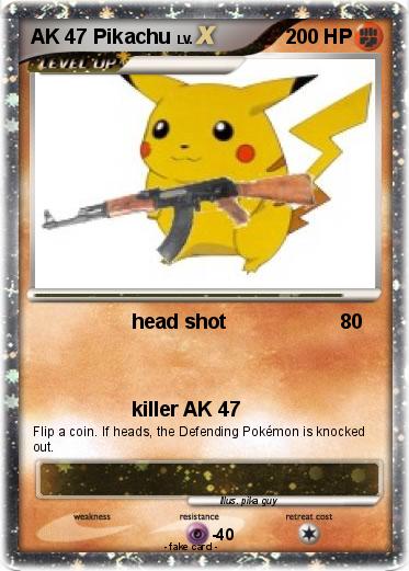 Pokemon AK 47 Pikachu