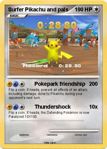 Pokemon Surfer Pikachu and pals