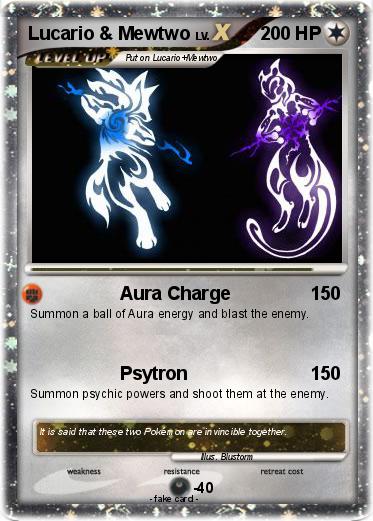 Pokemon Lucario & Mewtwo