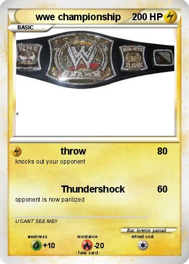 Pokemon wwe championship