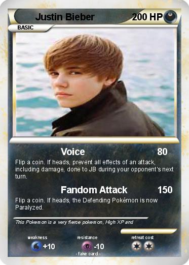 Pokemon Justin Bieber