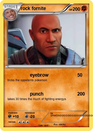 Pokemon rock fornite