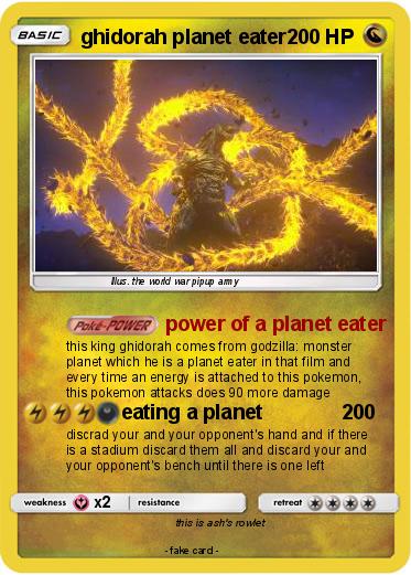 Pokemon ghidorah planet eater
