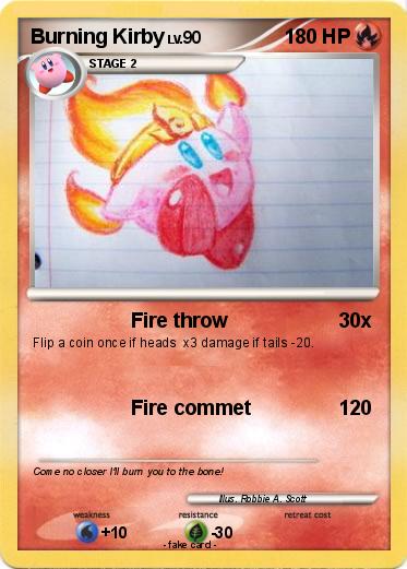 Pokemon Burning Kirby