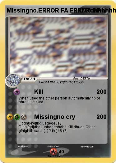 Pokemon Missingno.ERROR FA ERRORohhhhhhhguhfyjg