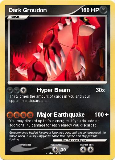 Pokemon Dark Groudon