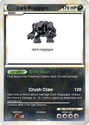 Pokemon Dark Regigigas
