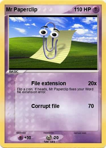 Pokemon Mr Paperclip