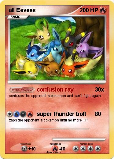 Pokemon all Eevees