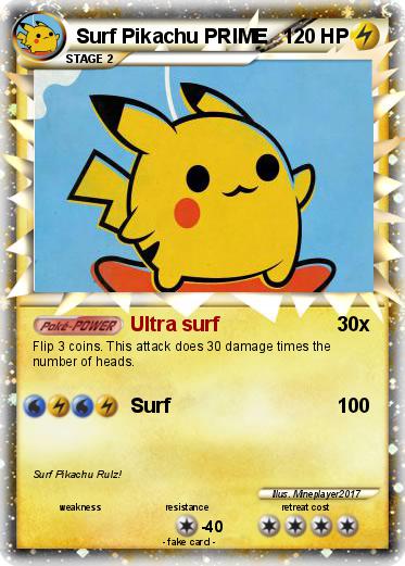 Pokemon Surf Pikachu PRIME