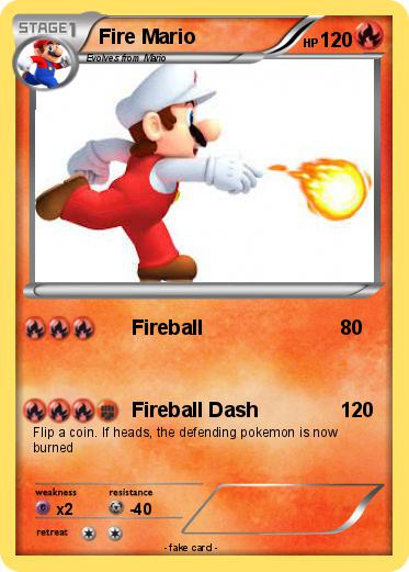 Pokemon Fire Mario