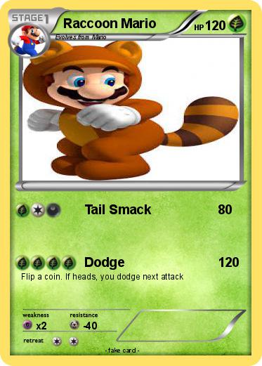 Pokemon Raccoon Mario