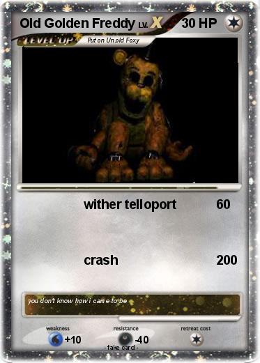 Pokemon Old Golden Freddy