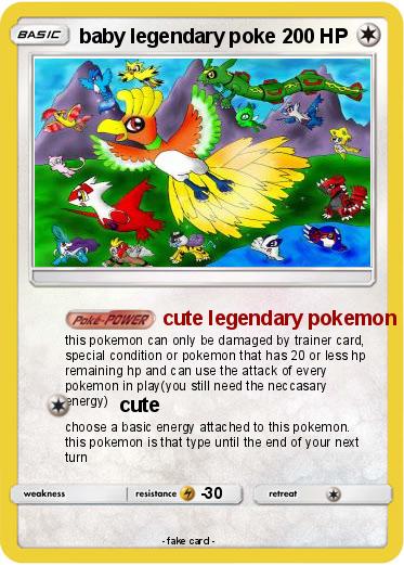 Pokemon baby legendary poke