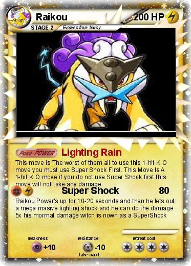 Pokemon Raikou