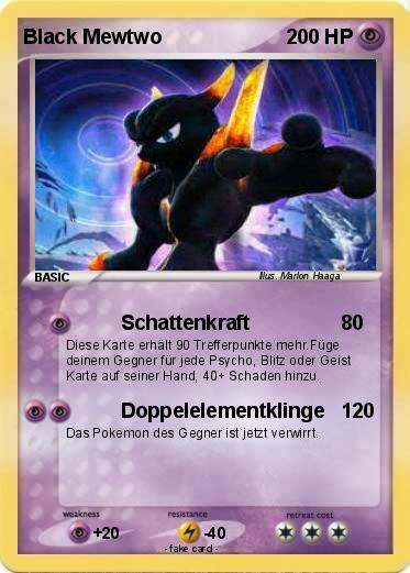 Pokemon Black Mewtwo