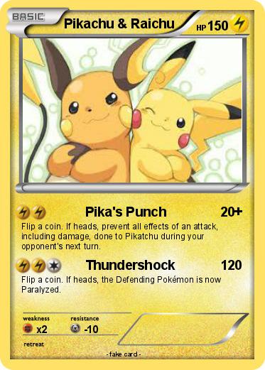 Pokemon Pikachu & Raichu
