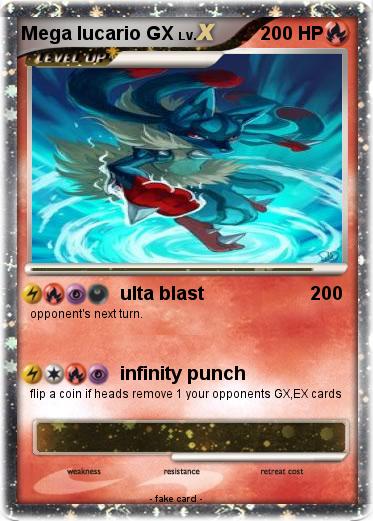 Pokemon Mega lucario GX