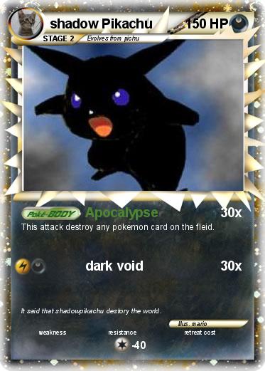 Pokemon shadow Pikachu