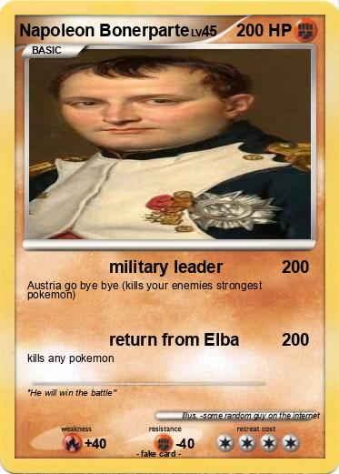 Pokemon Napoleon Bonerparte