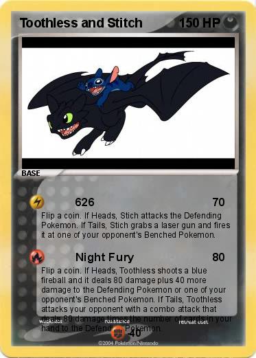 Pokemon Toothless and Stitch