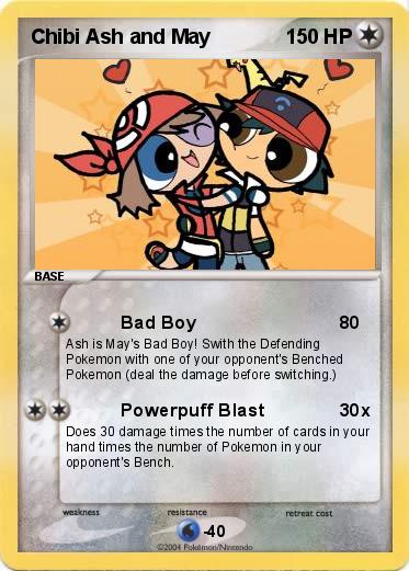 Pokemon Chibi Ash and May