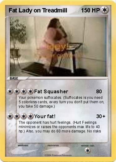 Pokemon Fat Lady on Treadmill