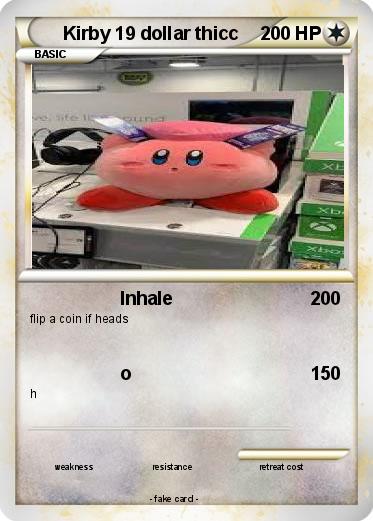 Pokemon Kirby 19 dollar thicc