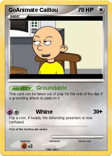Pokemon GoAnimate Caillou