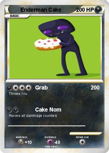 Pokemon Enderman Cake